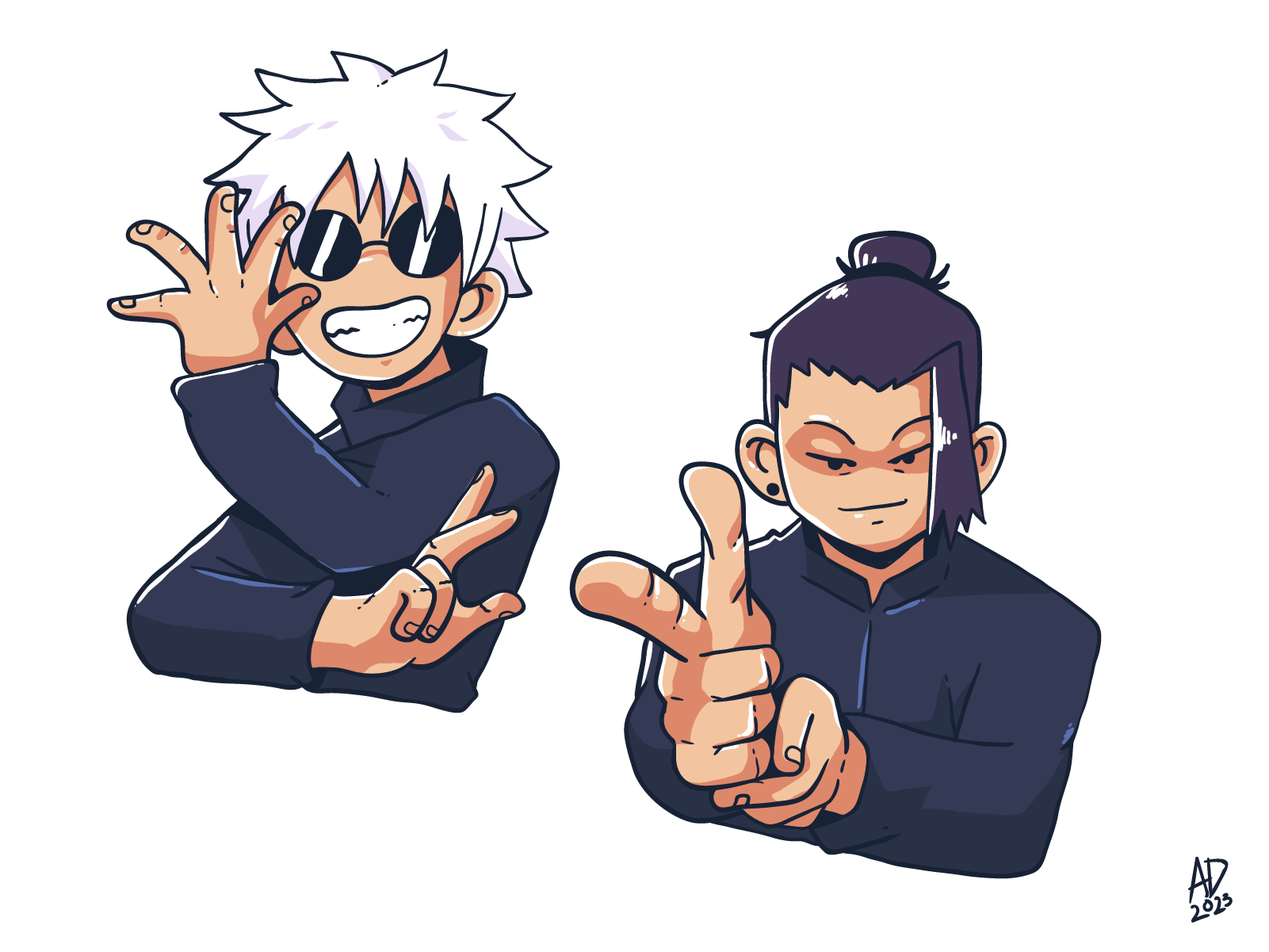 Gojo x Geto Jujutsu Kaisen fanart by Adhe Pratama Putra on Dribbble