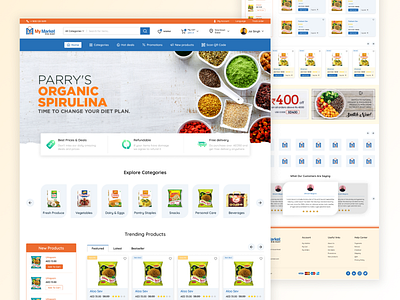 MyMarket Minimart - Ecommerce Website best ecommerce cart creative ecommerce ecommerce websites groceries market minimart order product shop shopping website uidesign uiux uxdesign webdesign webui