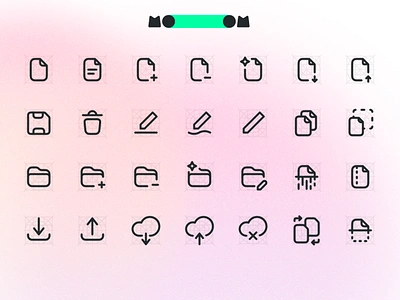 MoooM Day 2 design figma file folder icons mooom ui