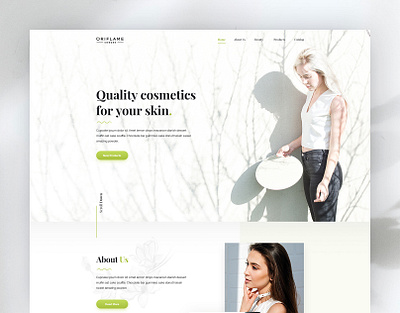 Oriflame beauty design elegance home page layout oriflame ui ux web website