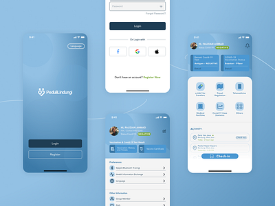 UI Redesign - PeduliLindungi App design mobile app redesign ui ux