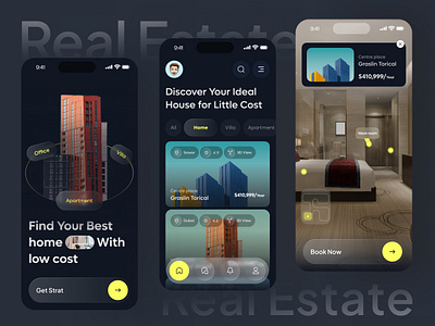 Real Estate App. agents apartment app broker business clean clean ui home house ios app minimal minimalist mobile app property property app real estate agency real estate design realestateagent realtor rent