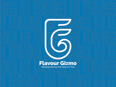 Flavour Gizmo, fresh fish restaurant logo blueswirls branddesign brandidentity branding companybranding creativedesign culinary designerwear designinspiration elegantdesign flavourgizmo foodindustry graphicdesign logodesign logoinspiration stylizedtext timelessdesign typography unlockingflavours visualidentity