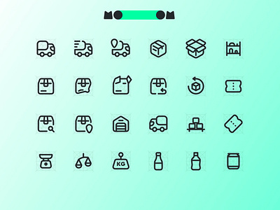 MoooM Day 8 delivery design figma icons mooom package ui