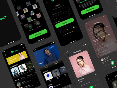 Redesign Spotify | UI Design Exploration design mobile app redesign spotify ui