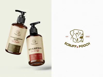 Branding pets shampoo animal care branding conditioning mist dog branding dog cosmetics dog logo graphic design green logo logo minimalistic logo packaging design pet pet cosmetics pet packaging shampoo design