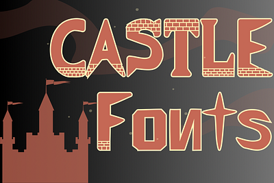 CASTLE Fonts castle fantasy fonts fontself knight typography