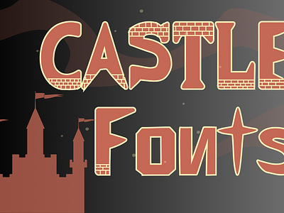 CASTLE Fonts castle fantasy fonts fontself knight typography