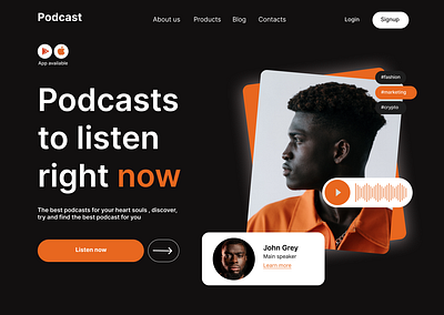 Podcast app branding design graphic design illustration ui ux