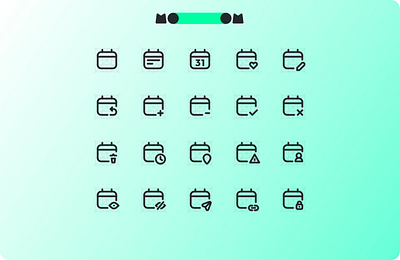 MoooM Day 13 calendar design figma icons mooom schedule ui