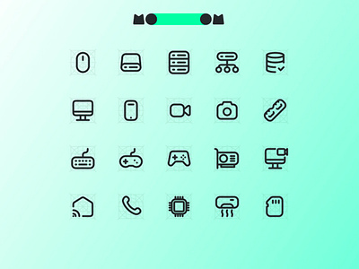 MoooM Day 14 controler cpu database design figma gpu icons mooom ui