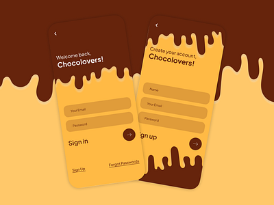 Chocolovers Sign In | UI Design design signin ui uidesign