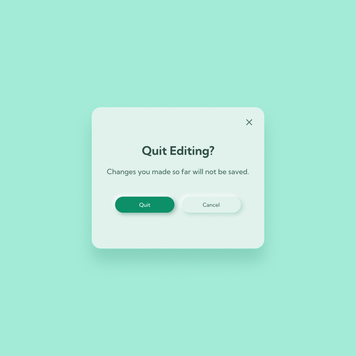 A confirmation popup by Koya Takahashi on Dribbble