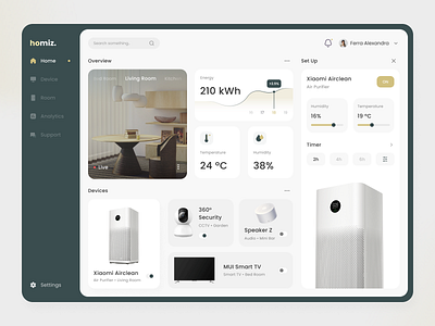 Home Monitoring App app clean devices fireart home monitoring ui ux
