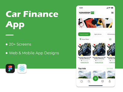 Car Finance App figma mobile app design ui user interface