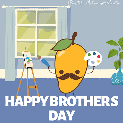 Brothers day graphic design illustration