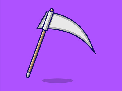 Grim Reaper Scythe Ax Vector Design. cartoon graphic grim reaper icon logo scythe scythe icon vector vector design