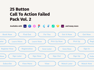 Lottie Files (25 Button Call To Action Failed Pack Vol. 2) adobe animation bundling canva design figma flutter framer free icon iconscout illustration lottie lottie files motion graphics pack user experience user interface webflow xd