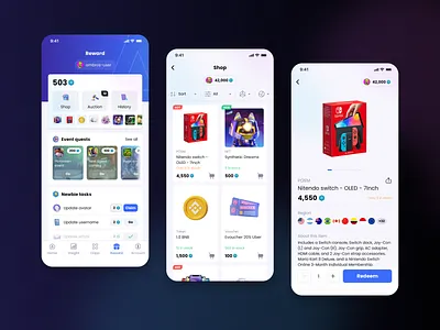 Ambros App - Reward Crypto - Light Theme blockchai coin crypto ecommerce light mobile nft product shop token