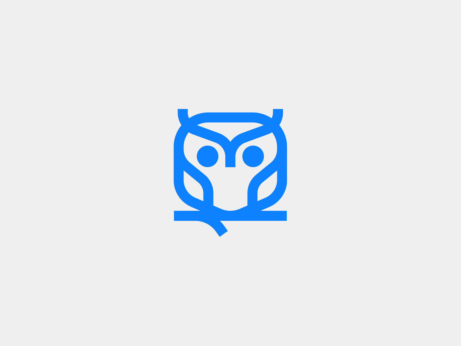 Owl logo bird brand branding design elegant graphic design illustration line linear logo logotype mark minimalism minimalistic modern owl