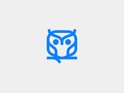 Owl logo bird brand branding design elegant graphic design illustration line linear logo logotype mark minimalism minimalistic modern owl