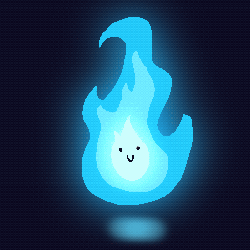 Quick happy flame animation animation game graphic design illustration procreate ui