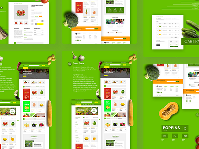 E Commerce Website - FarmFace agriculture agritech branding design e commerce farmers figma graphic design ui ux website xd