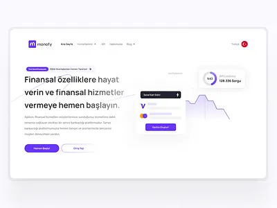 Monofy : Payment Services Landing Page Hero banking business banking credit card design financial hero design landing landing page landing page design landing page hero payment design payment landing page saas ui ux