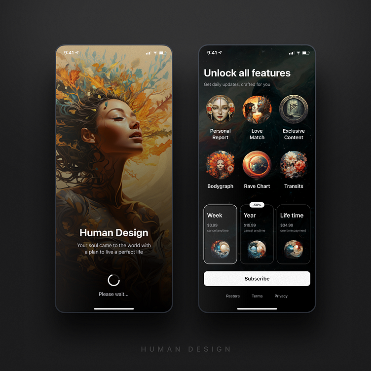 Human Design App by Evgeny Kumskov on Dribbble