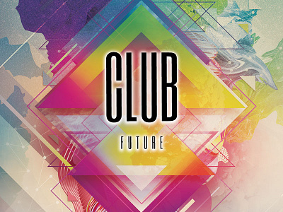 Club Future Flyer Design abstract download flyer graphic design graphicriver minimal photoshop poster print psd template