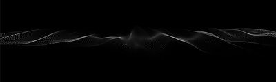 Smart wave of particles 3d art dark design digital energy graphic design grid illustration particular smatr technology