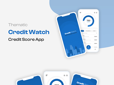 Credit score app "Credit Watch" branding design icon typography ui ui ux user expereince user interface ux ux reserach