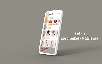 Luke's | Local Bakery Mobile App Case Study application case casestudy design mobile mobileapp ui ux