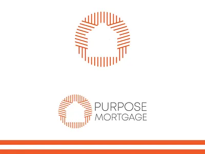 Purpose Mortgage Real Estate Company Logo brand identity design branding branding design graphic design house logo design logo logo design minimal logo design minimalist real estate logo