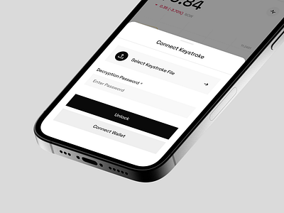 🪄 Connect Keystroke app bottom sheet buttons clean crypto design system ios app keystroke native app select file ui user interface ux white dark