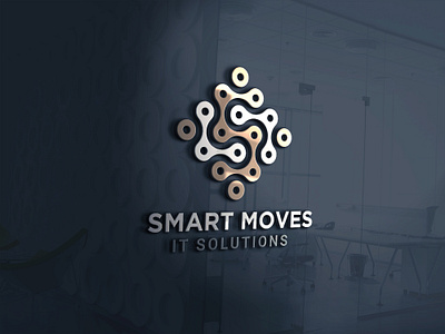 3D Logo Design for Smart Moves 3d logo mockup eye catching logo information logo it logo it solution retangular logo smart smart logo smart moves