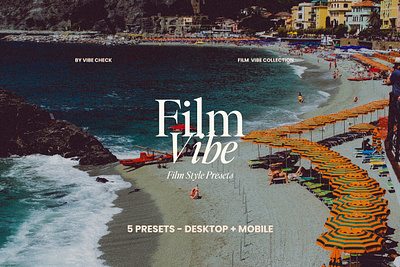 Film Vibe | Film Lightroom Presets actions animation beach film filmmaker hdr lightroom mobile photo editing preset psd action summer vibe