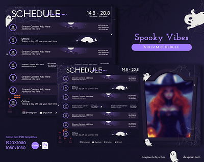 Spooky Vibes Halloween Stream Schedule trickortreat