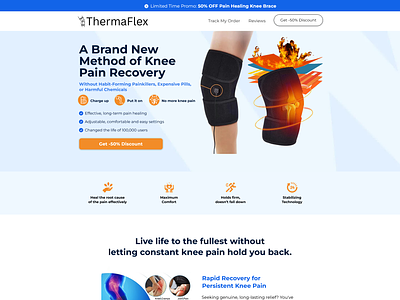 Knee Pain Funnel On Funnelish branding clickfunnels design designing funnel funnel funnelish funnnel gohighlevel illustration knee pain knee pain funnel logo ui