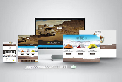 Camp It Simple website camping website website design