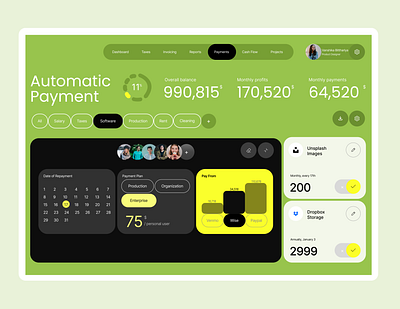 Finance Management Dashboard finance fintech ui uidesign uiux