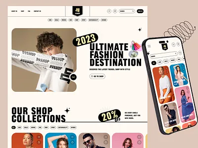 99Shop - Fashion E-commerce Website cart cloth creative e commerce website ecommerce fashion fashion dress landing page minimal mobile apps online shop online store shop trending ui user interface ux web web design
