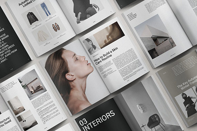 Vincent Magazine Brochure Template a4 booklet brochure canva catalog catalogue download ebook editorial elegant indesign lookbook magazine print template typography us letter