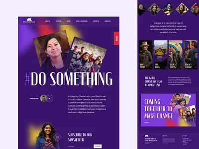 Indigenous Non-Profit Website indigenous non profit rockerminks ui web design website