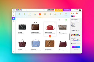 Rainbow E-commerce ecommerce figma ui website