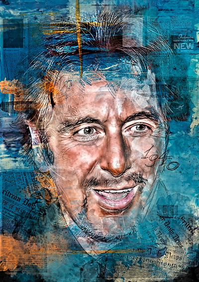 Al Pacino Portrait adobe art artist creative digitalart dreawing fashion illustrations illustrations portrait illustrazione painter painting photoshop portrait sketch sketching wacom watercolor