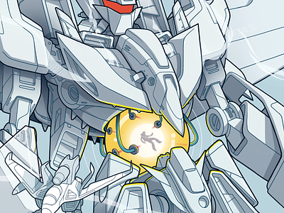 WIP. Mech anime concept art cyberpunk future giant gundam gunpla illustration illustrator lineart macross mecha robot robot art robot design robotics scifi sek sekond sphere