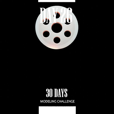 30 days modeling challenge - day 26 3d animation b3d blender motion graphics