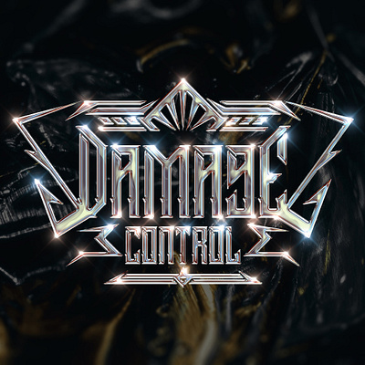 Damage Control branding chrome design graphic design logo typo typography