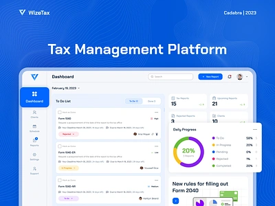 Tax Management Case | UI/UX accountant behance case design interface management money platform tax ui uiux user ux web